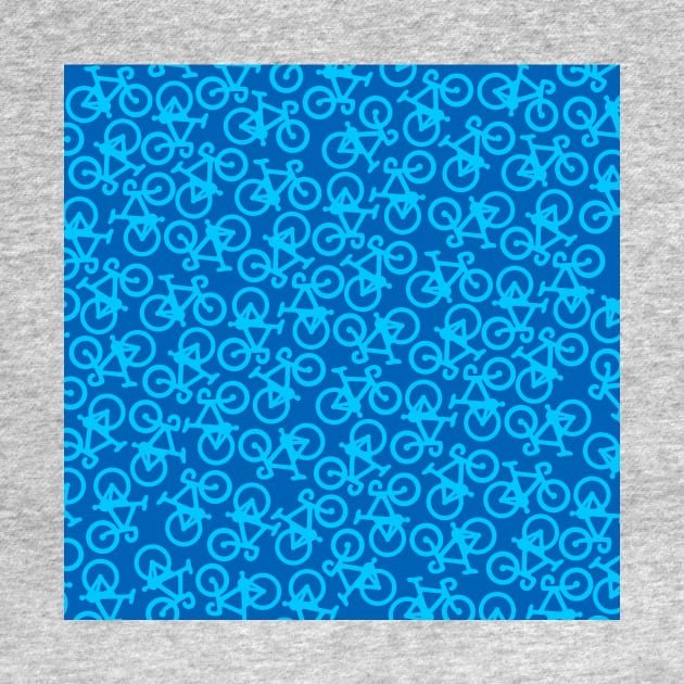 Bikes Blue Pattern by XOOXOO